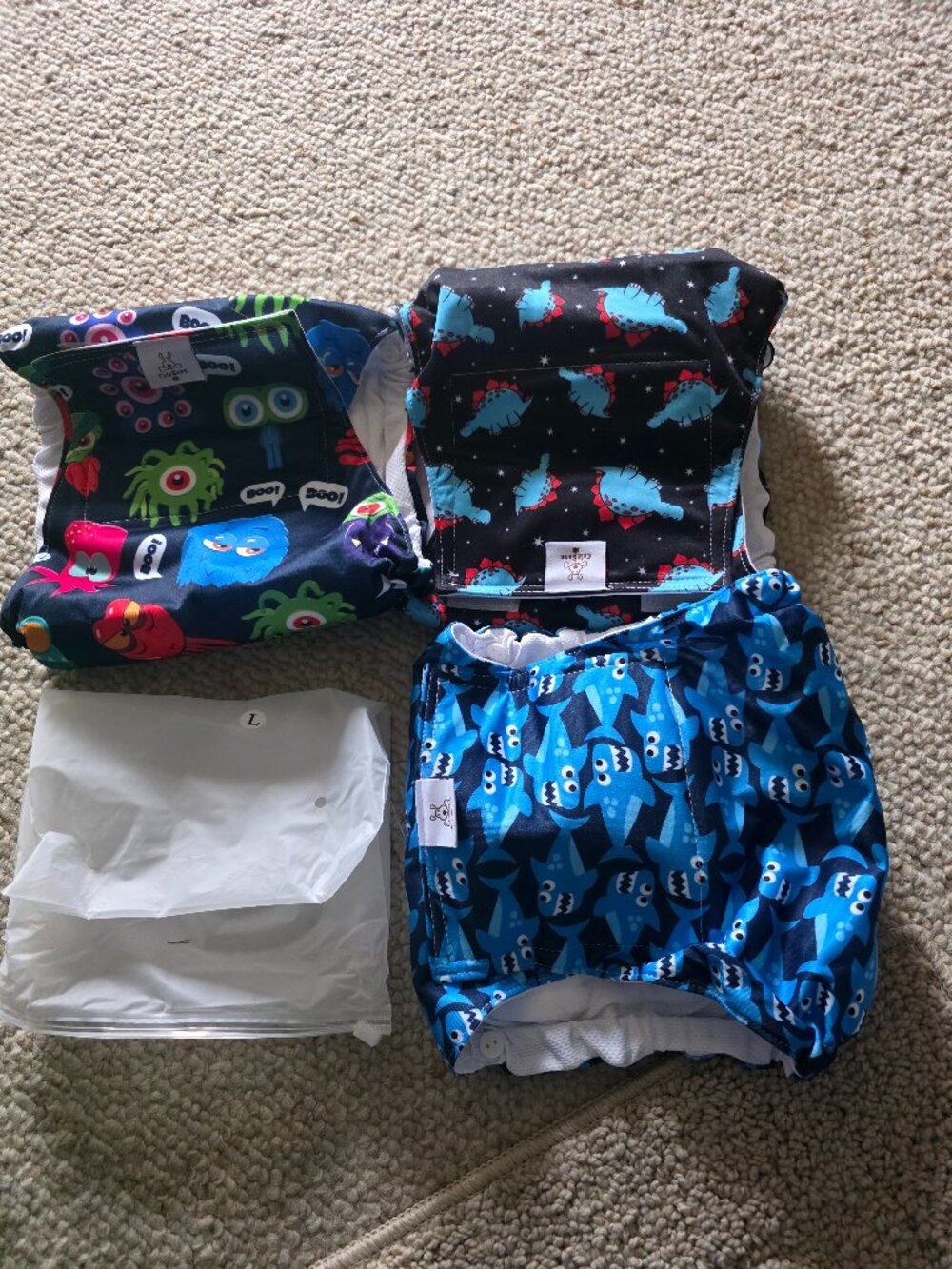 Brand new washable dog diapers male belly bands wraps size large